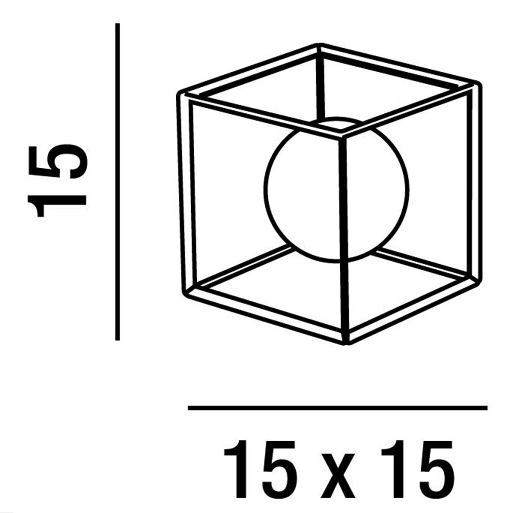 CUBE Lampada da tavolo in metallo verniciato Perenz Lampade da tavolo