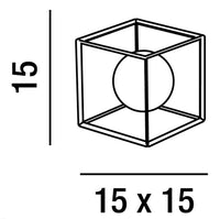 Thumbnail for CUBE Lampada da tavolo in metallo verniciato Perenz Lampade da tavolo