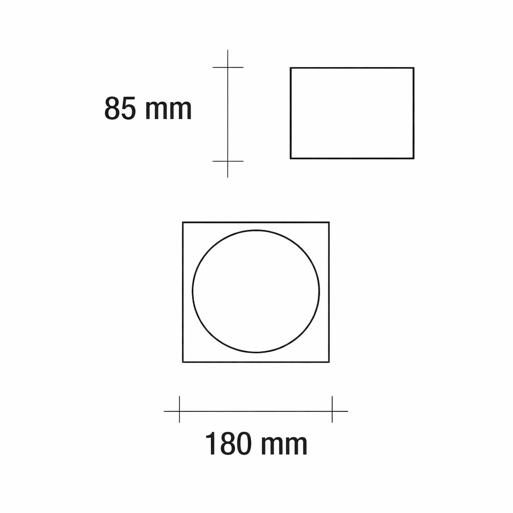 Vivida Cube Square plafoniere LED interne 3000 K