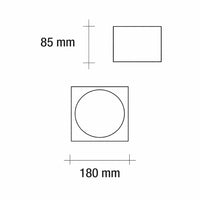 Thumbnail for Vivida Cube Square plafoniere LED interne 3000 K