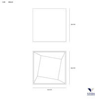 Vivida International Cube Plafoniera LED – cubo bianco e nero Vivida world Lampade da soffitto