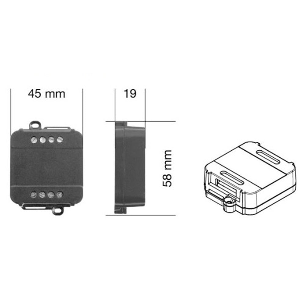 Dimmer push 12/48V 1*78W a 12Vdc, 1*156W a 24VDC Altre Accessori