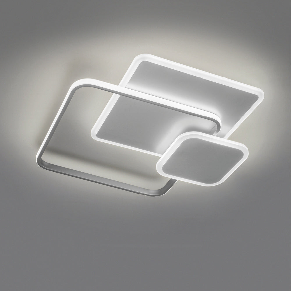 Luminascente Decline 3 - plafoniera LED quadrata 60W luce uniforme Luminascente Lampade da soffitto