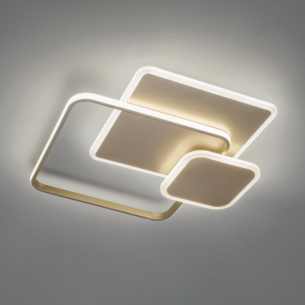 Luminascente Decline 3 - plafoniera LED quadrata 60W luce uniforme Luminascente Lampade da soffitto