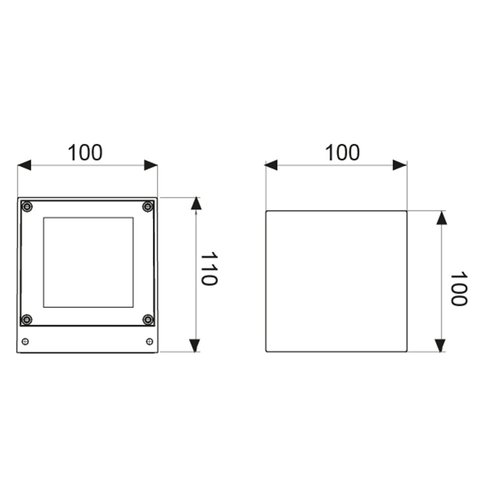 Dm3 5W Led 6W 425Lm 3000°K Boluce illuminazione Lampade da parete esterno
