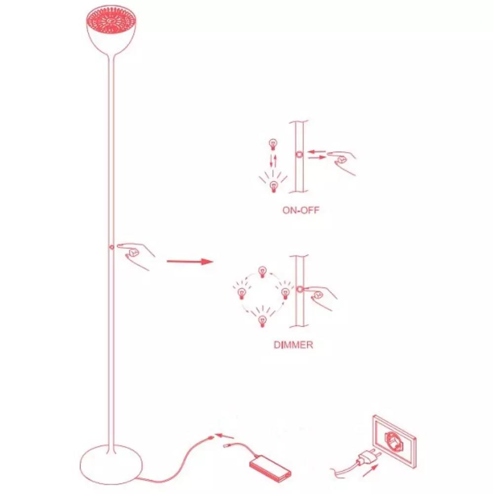 Drink f1 led 2.700k 4000 lumen 36w cri90 push button dimmer