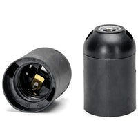 Thumbnail for Portalampada E27 in plastica autobloccante, nero