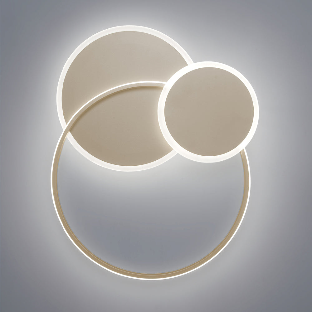 Luminascente Eclipse 3 - plafoniera LED 60W sagomata in due finiture Luminascente Lampade da soffitto