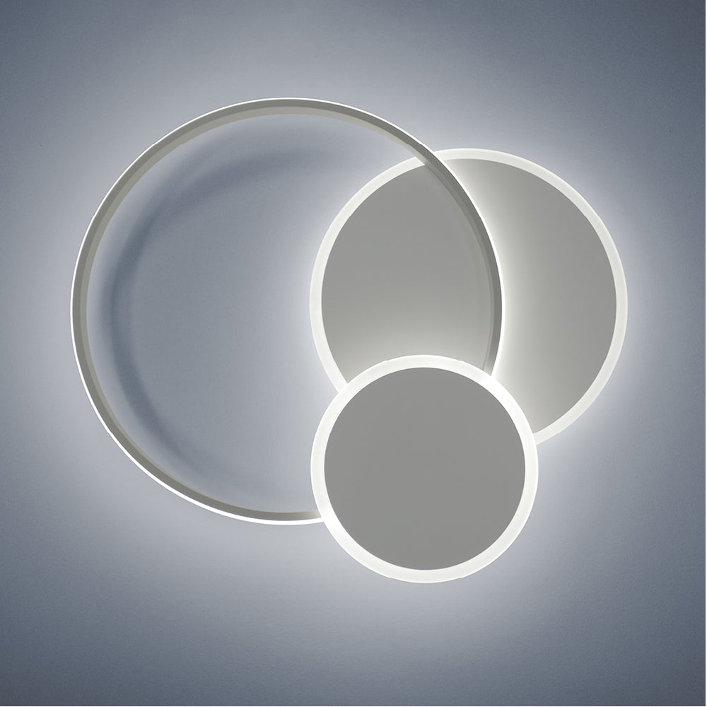 Luminascente Eclipse 3 - plafoniera LED 60W sagomata in due finiture Luminascente Lampade da soffitto