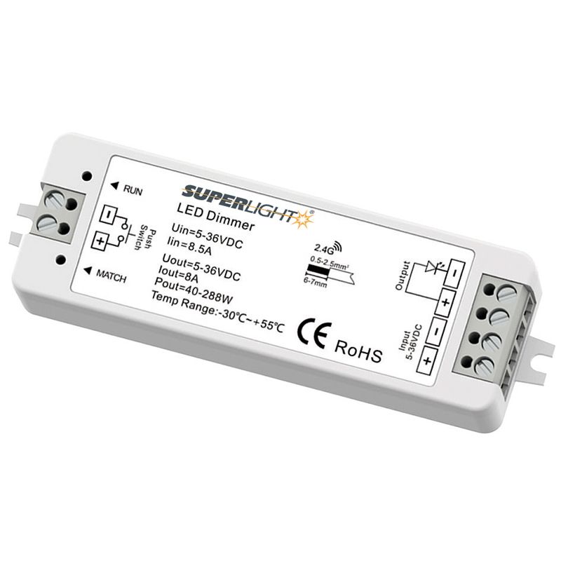 Dimmer led singolo colore con ingresso pulsante n/a