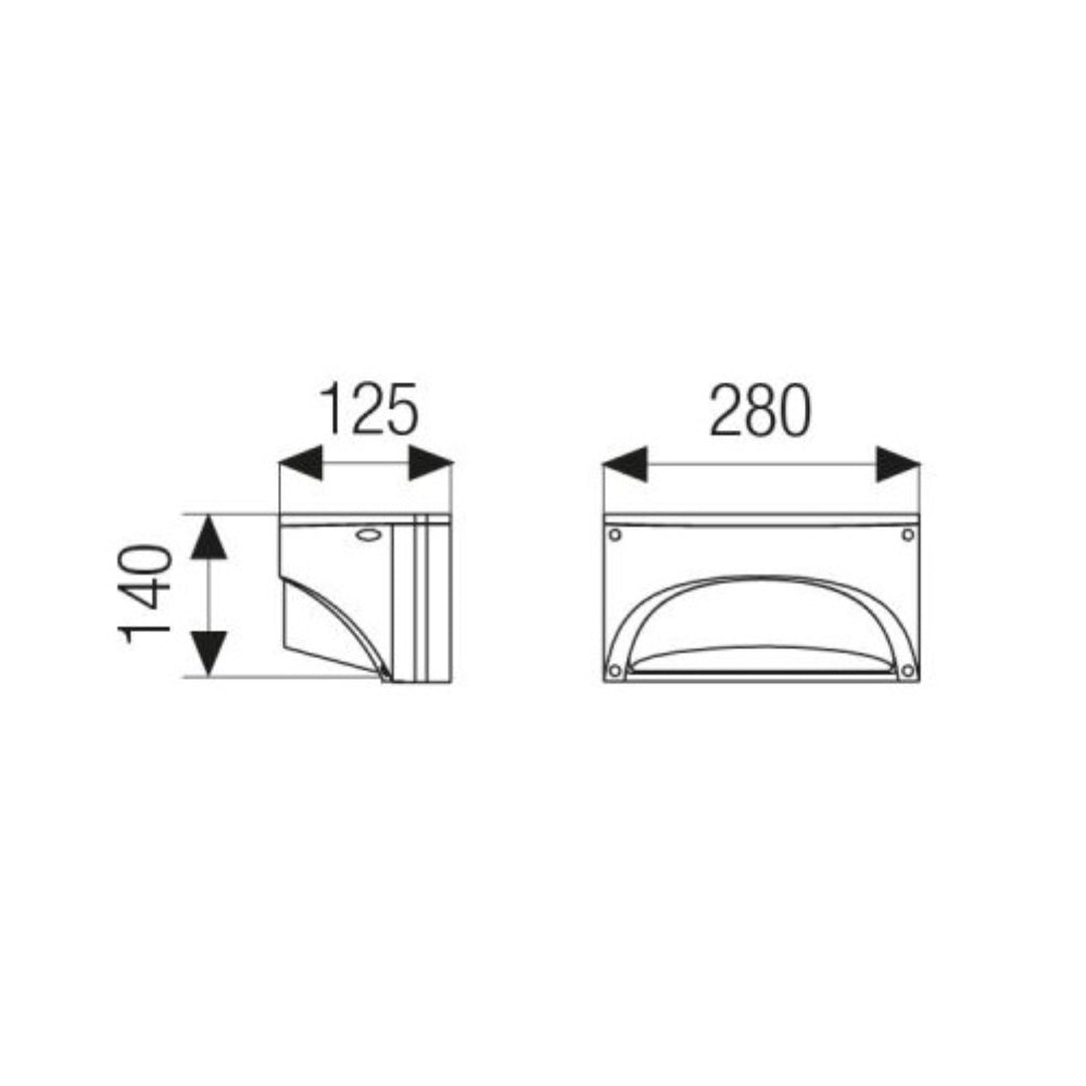 Boluce Enco - applique da esterno E27 o LED integrato Boluce illuminazione Lampade da parete esterno