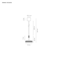 Vivida Enigma - sospensione 1, 3 e 6 luci GX53 antracite