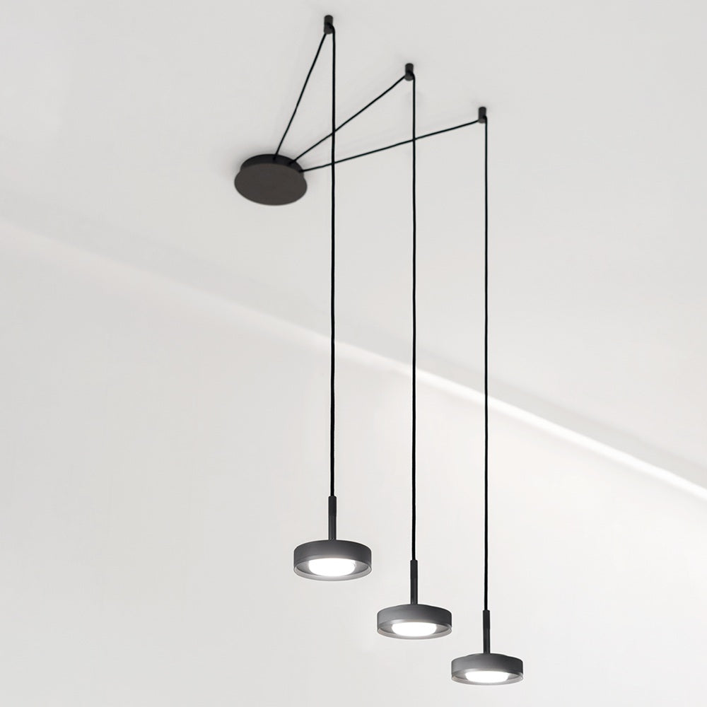 Vivida Enigma - sospensione 1, 3 e 6 luci GX53 antracite