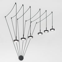Vivida Enigma - sospensione 1, 3 e 6 luci GX53 antracite