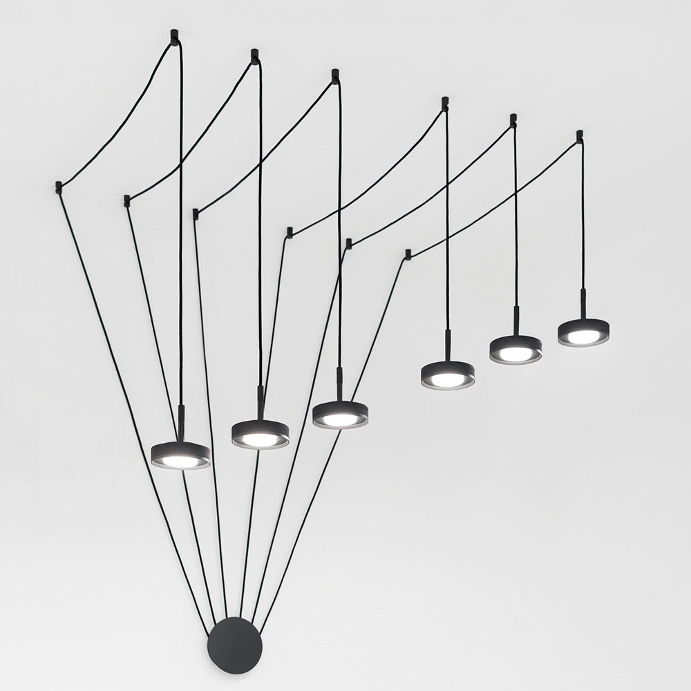 Vivida Enigma - sospensione 1, 3 e 6 luci GX53 antracite