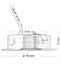 Faretto a led incasso slim 3 watt, per mobili mensole e sotto cappa cucina. Altre Faretti e lampade da incasso