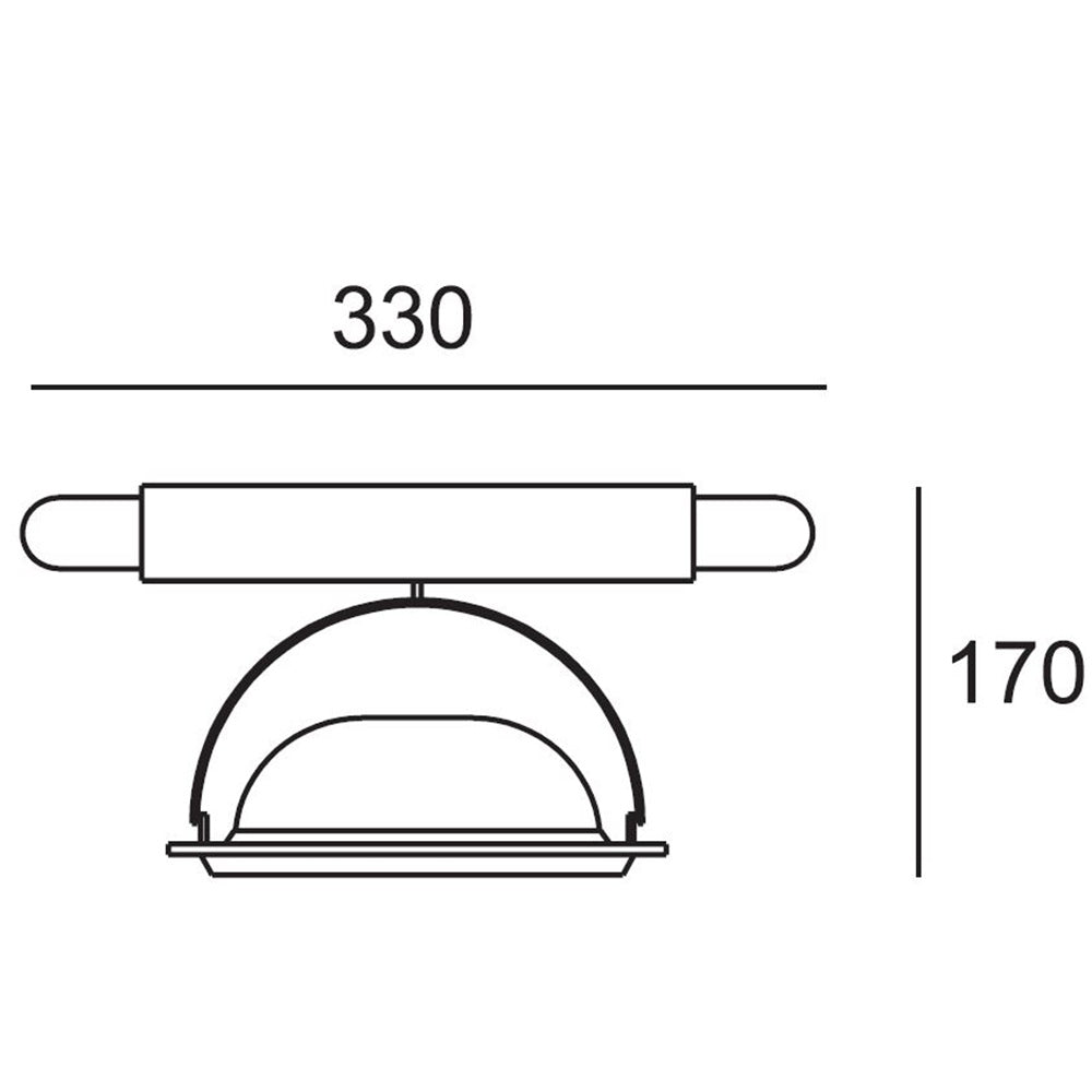 FOCUS faretto orientabile LED grigio lampadine escluse