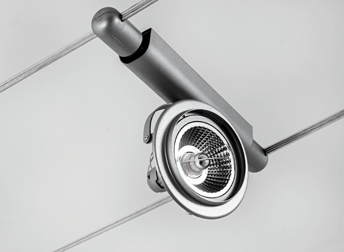 FOCUS faretto orientabile LED grigio lampadine escluse