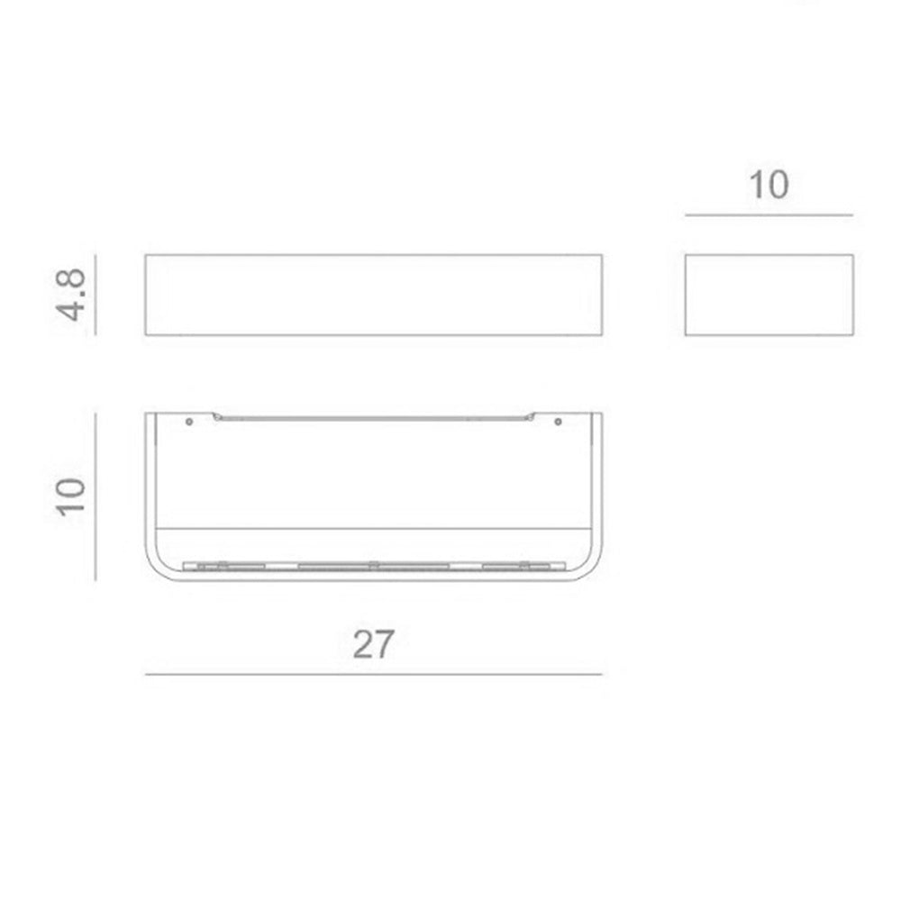 Frame w2 3.000k 3200 lumen 29w cri90 bianco opaco  phase Rotaliana Lampade da parete