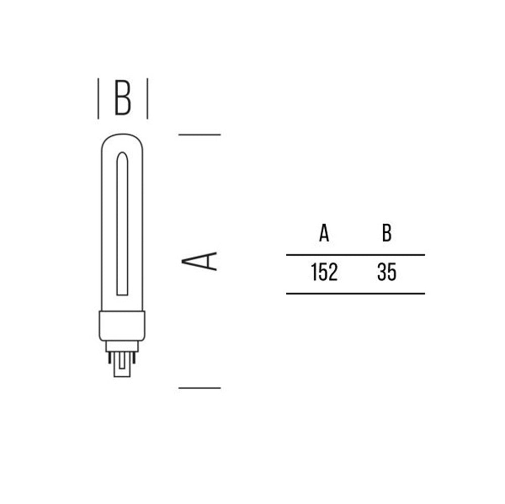 ALC 1000lm 11,5W G24d CW Shot Lampadine e moduli led