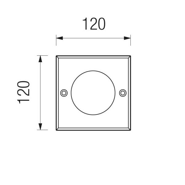 GEO Faretto incasso quadrato completo di cassaforma Boluce illuminazione Lampade da esterno a incasso