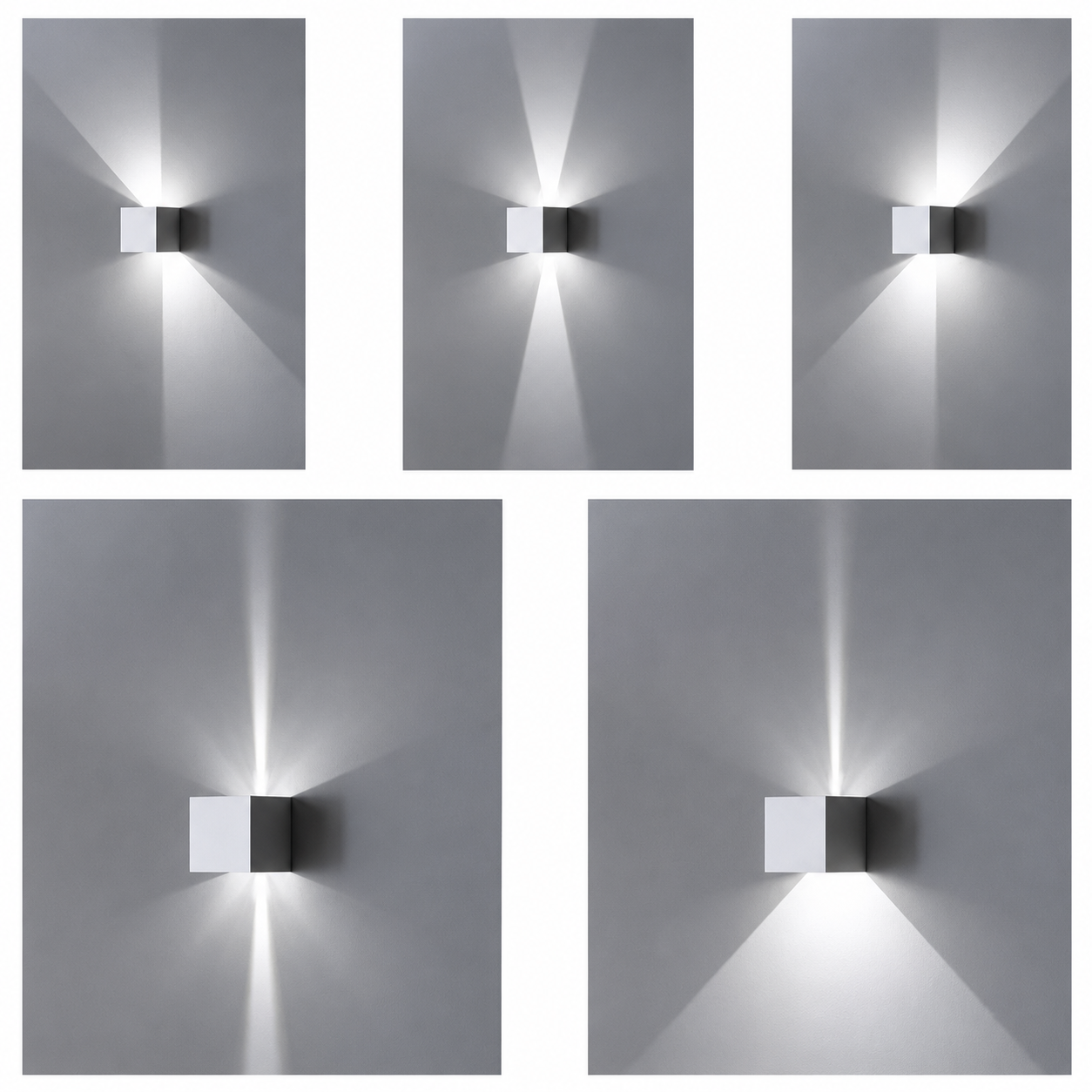 Isyluce Hotshot Applique LED cubo IP54 fasci regolabili