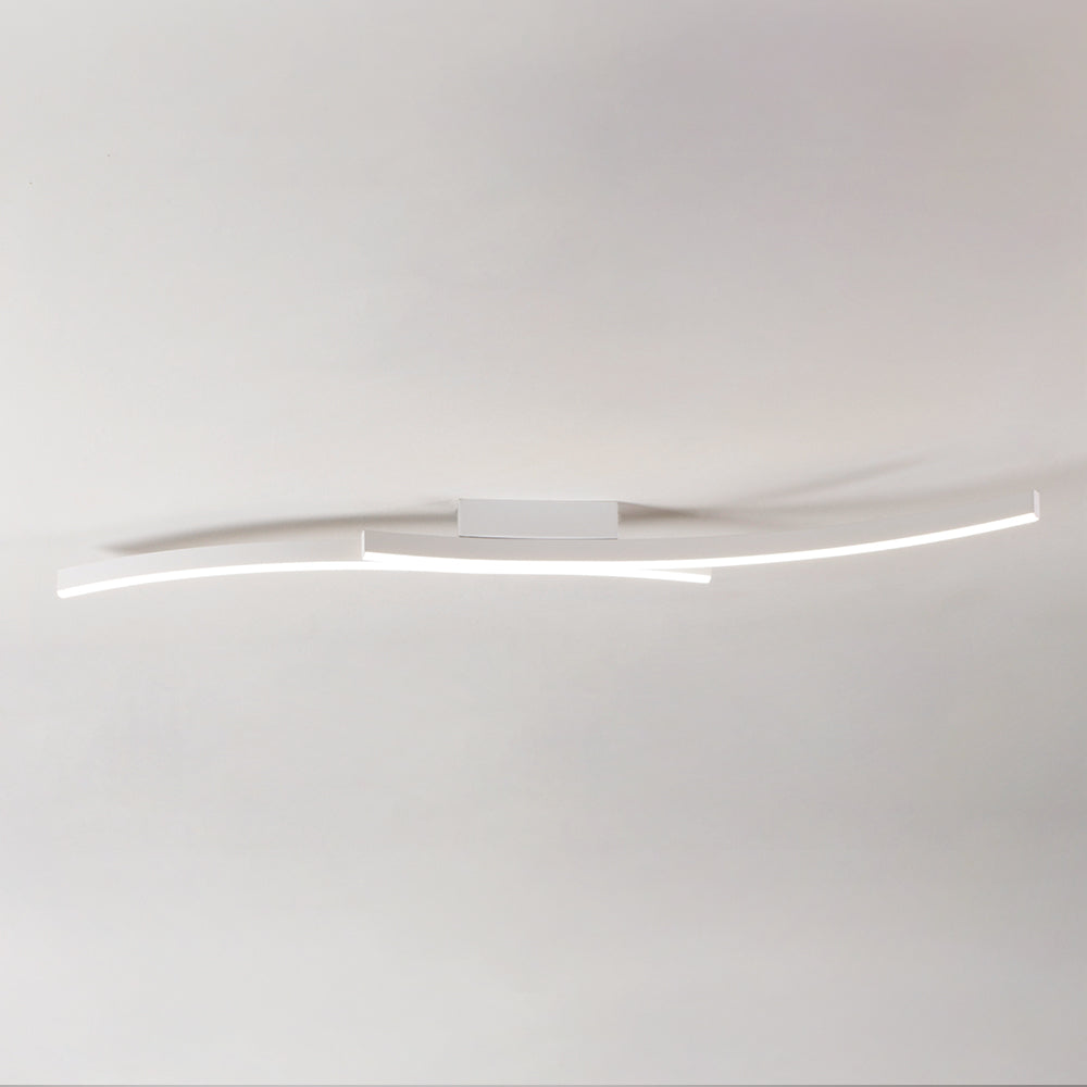 Vivida International Hyperbola - plafoniera LED design geometrico bianco nero sabbia