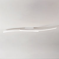 Vivida International Hyperbola - plafoniera LED design geometrico bianco nero sabbia