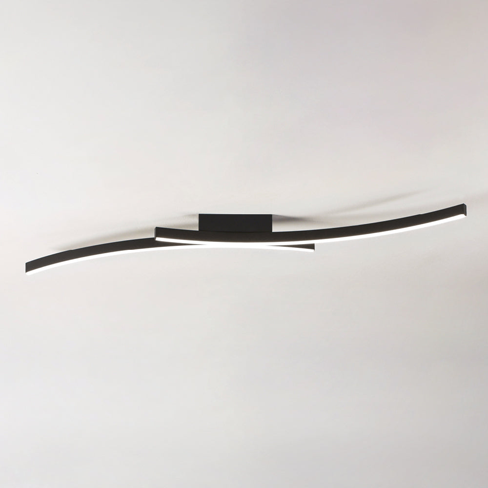 Vivida International Hyperbola - plafoniera LED design geometrico bianco nero sabbia