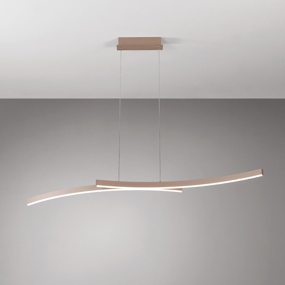 Vivida International Hyperbola - sospensione LED design (bianco, nero, sabbia)