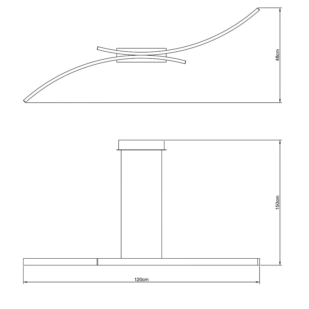 Vivida International Hyperbola - sospensione LED design (bianco, nero, sabbia) Vivida world Lampade a sospensione
