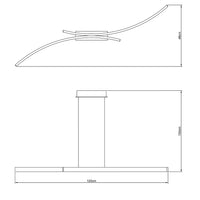 Vivida International Hyperbola - sospensione LED design (bianco, nero, sabbia)