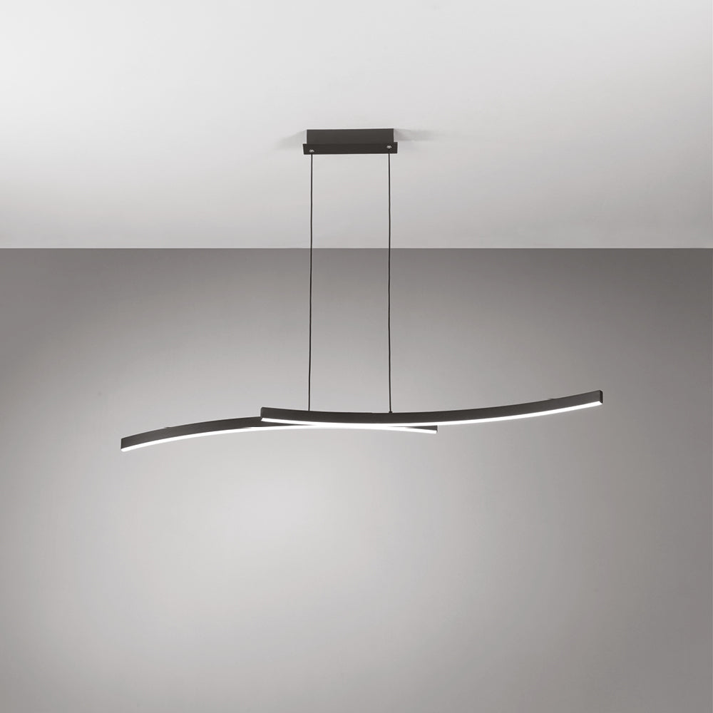 Vivida International Hyperbola - sospensione LED design (bianco, nero, sabbia)