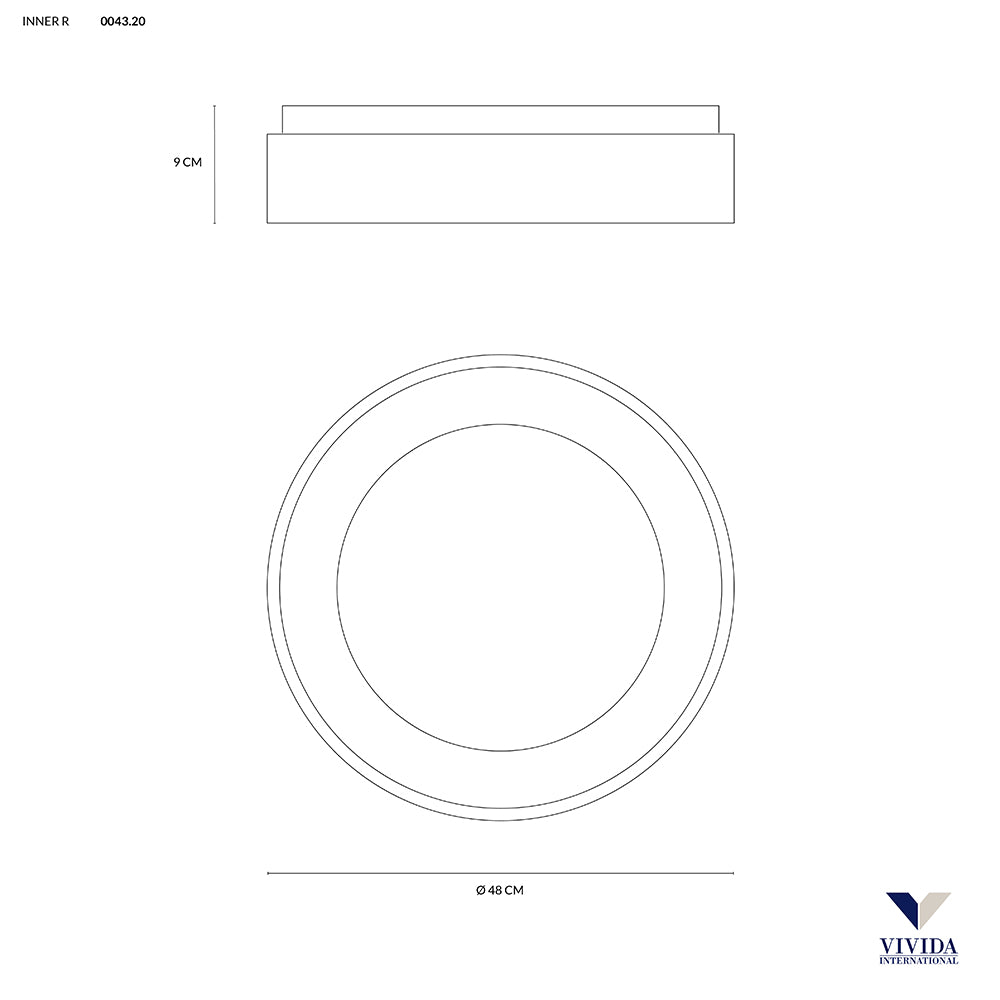 Inner-r plafoniera Vivida international Lampade da soffitto