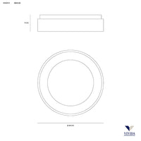 Inner-r plafoniera - lampada parete rotonda - Ø48 - Ø60 - Ø80 - vari colori
