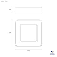Thumbnail for Inner-s plafoniera 40 bianco 32w 3000k Vivida international Lampade da soffitto