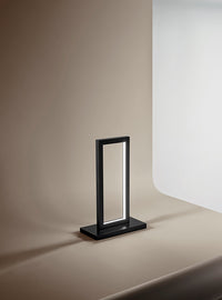 Thumbnail for Lampada da tavolo in alluminio verniciato nero