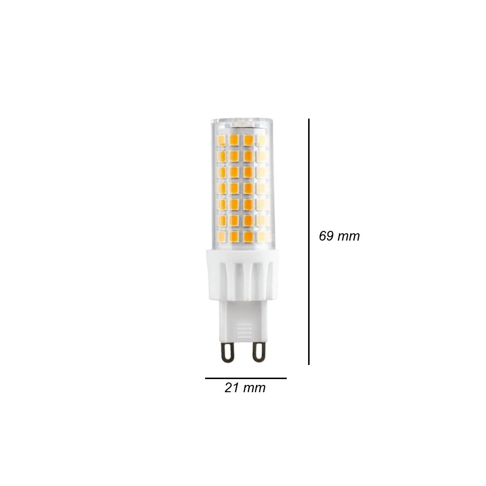 Led G9 7W 645lm 6000K G9 21x69mm 2pz/blister