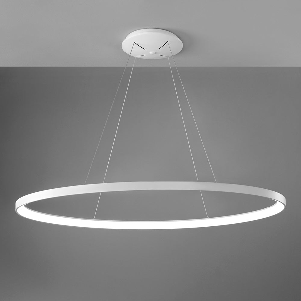 Lifering ovale sospensione 80w white Vivida international Lampade da soffitto