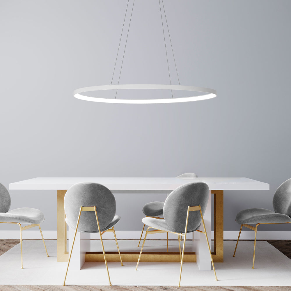 Vivida International Lifering-O - sospensione LED ovale dimmerabile in 3 misure