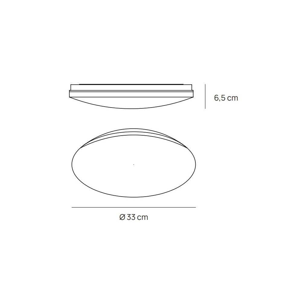 LOLA  Plafoniera LED tonda bianca  24W  CCT regolabile Vivida luce Plafoniere