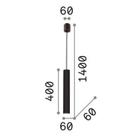 Ideal Lux Look SP1 Round D60 sospensione E27 colori multipli Ideallux Lampade a sospensione
