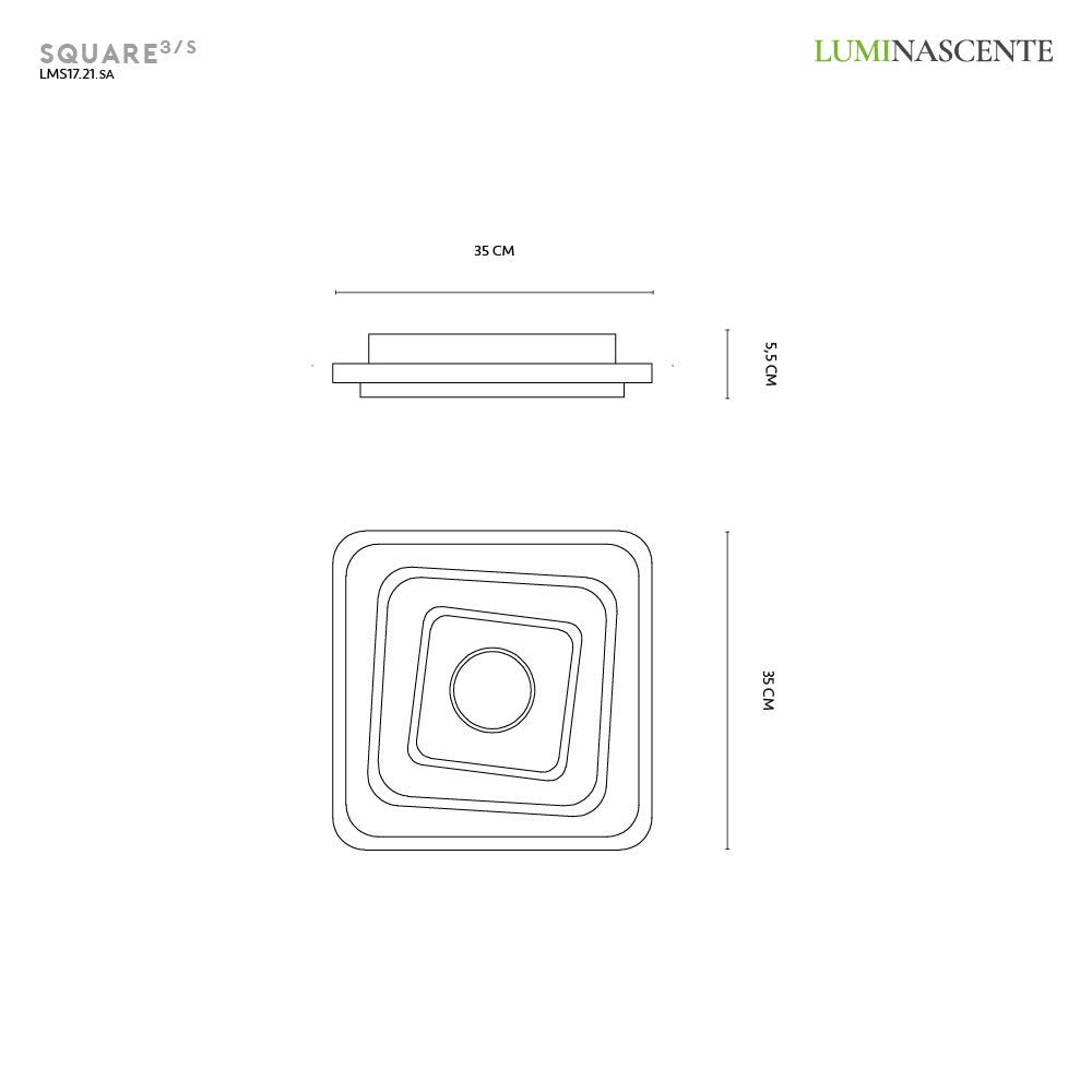 Luminescente square 3s