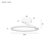 Thumbnail for Vivida International Meridiana (bianco, bronzo, nero, sabbia, titanio) – plafoniera/applique LED dimmerabile CCT Vivida plus Lampade da soffitto
