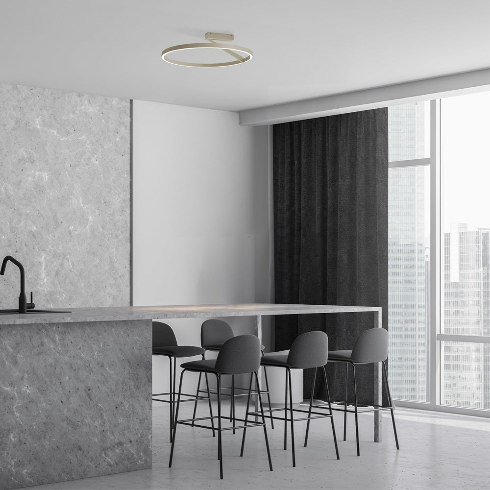 Vivida International Meridiana (bianco, bronzo, nero, sabbia, titanio) – plafoniera/applique LED dimmerabile CCT Vivida plus Lampade da soffitto