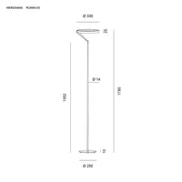 Vivida International Meridiana - piantana LED dimmerabile 27 W in più colori Vivida plus Lampade da terra