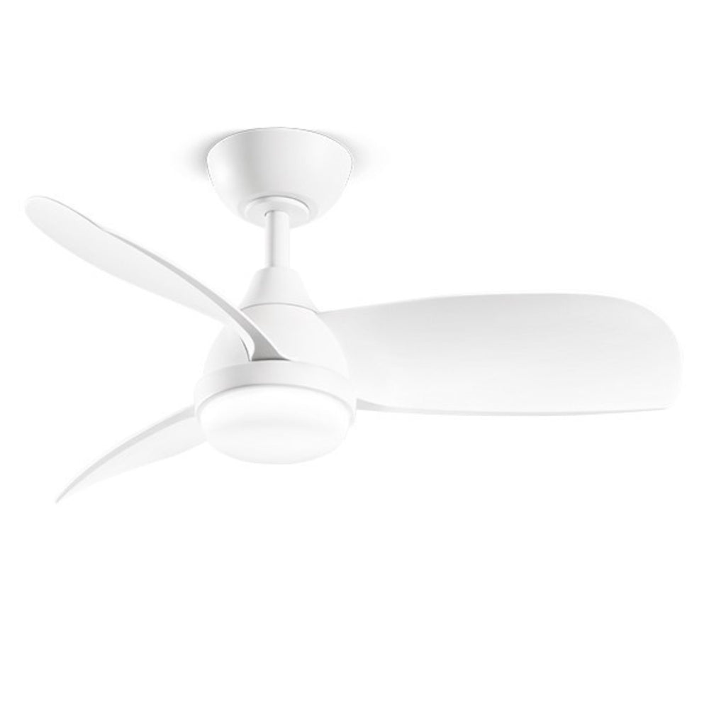 Milo perenz Ventilatore da Soffitto LED Dimmerabile Bianco Opaco Ø91,5 cm