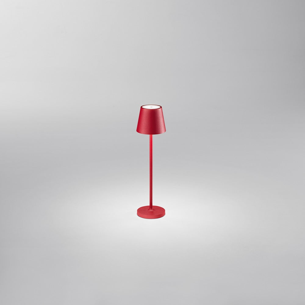 MINI DIVA Lampada da tavolo ricaricabile a batterie in alluminio pressofuso verniciato a polvere per uso interno/esterno Perenz Lampade da tavolo