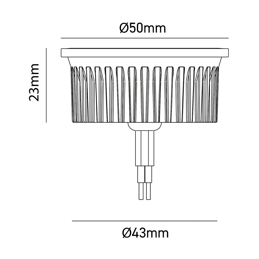 Modulo LED diam 50mm  - 500lm - 100° - CCT Shot Lampadine e moduli led