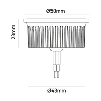 Thumbnail for Modulo LED diam 50mm  - 500lm - 100° - CCT Shot Lampadine e moduli led